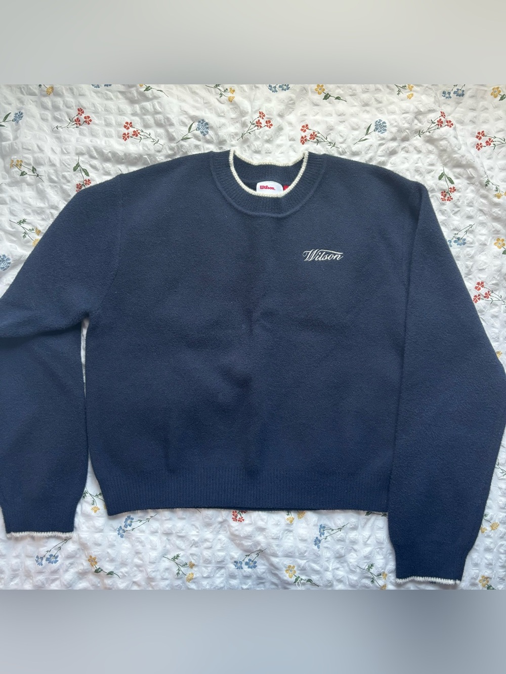 Wilson knit plush crewneck sweater